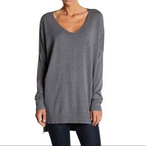 Charcoal gray, dreamers sweater.